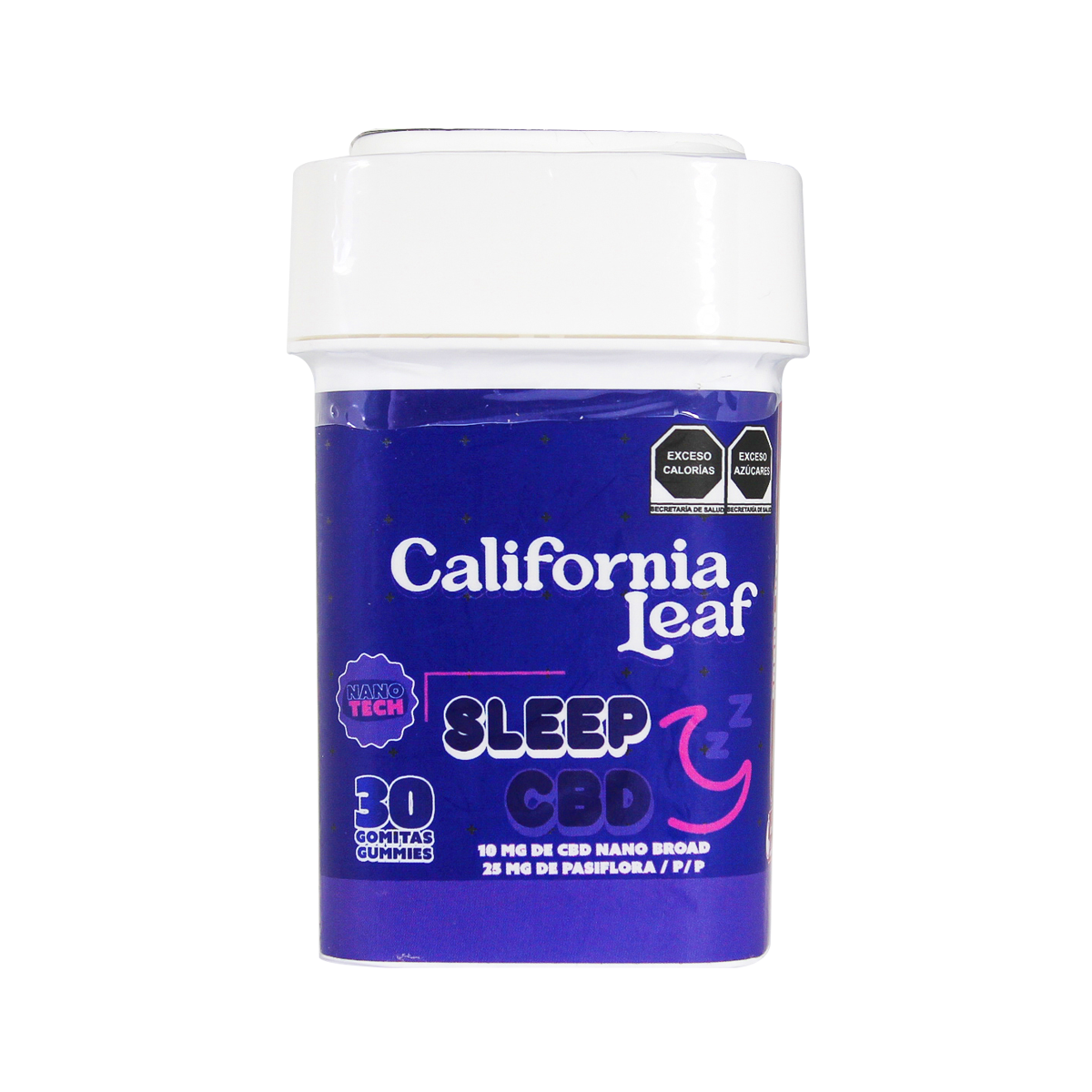 California Leaf® | Gomitas Sleep CBD (Linalool – 10 mg CBD Nano Broad) |15 ó 30 piezas.