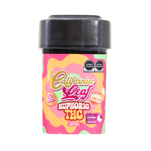 California Leaf® | Gomitas Euphoric NANO TECH Delta 9 THC 25 mg/pza | 15 ó 30 piezas