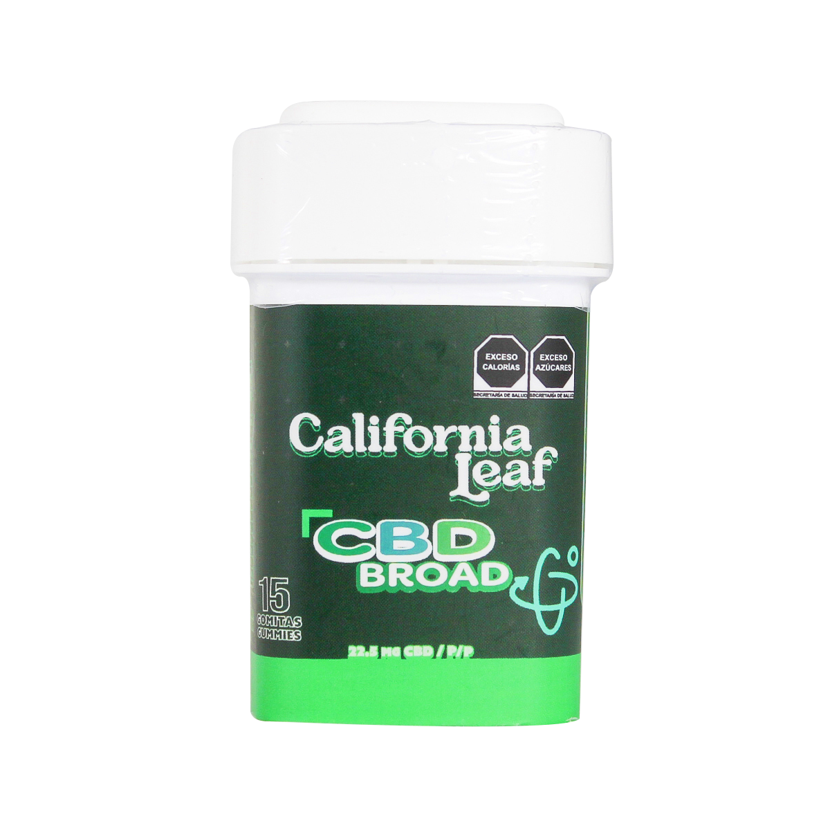 California Leaf® | Gomitas CBD Broad (Limoneno – 22.5 mg CBD Nano Broad) | 15 ó 30 piezas.
