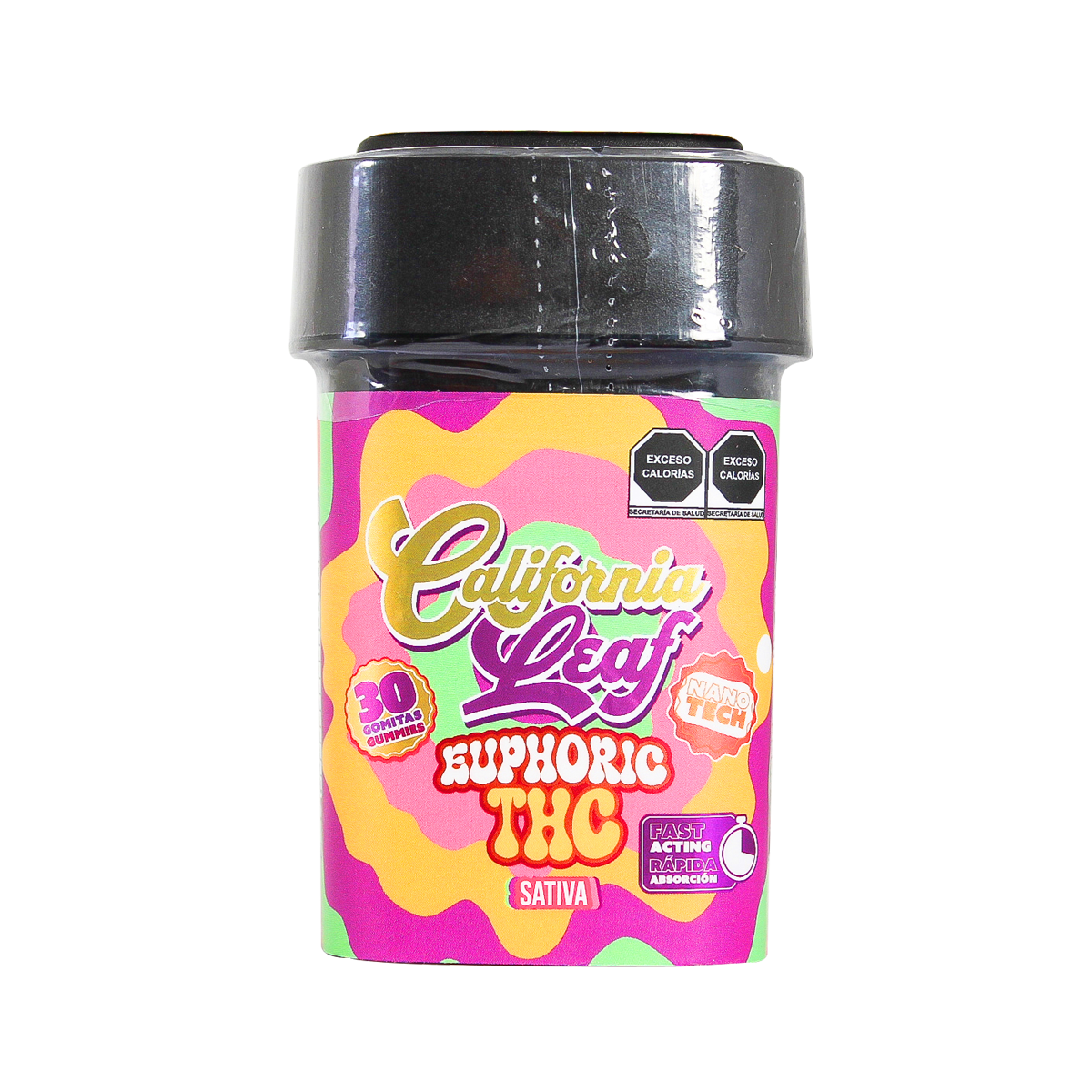 California Leaf® | Gomitas Euphoric NANO TECH Delta 9 THC 25 mg/pza | 15 ó 30 piezas