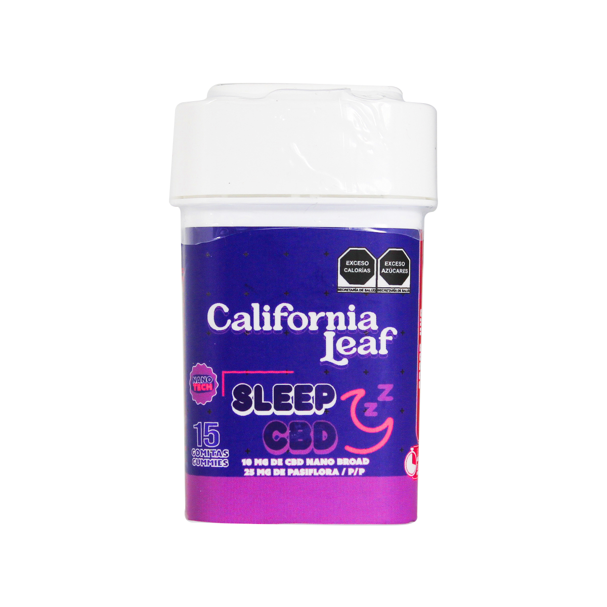 California Leaf® | Gomitas Sleep CBD (Linalool – 10 mg CBD Nano Broad) |15 ó 30 piezas.