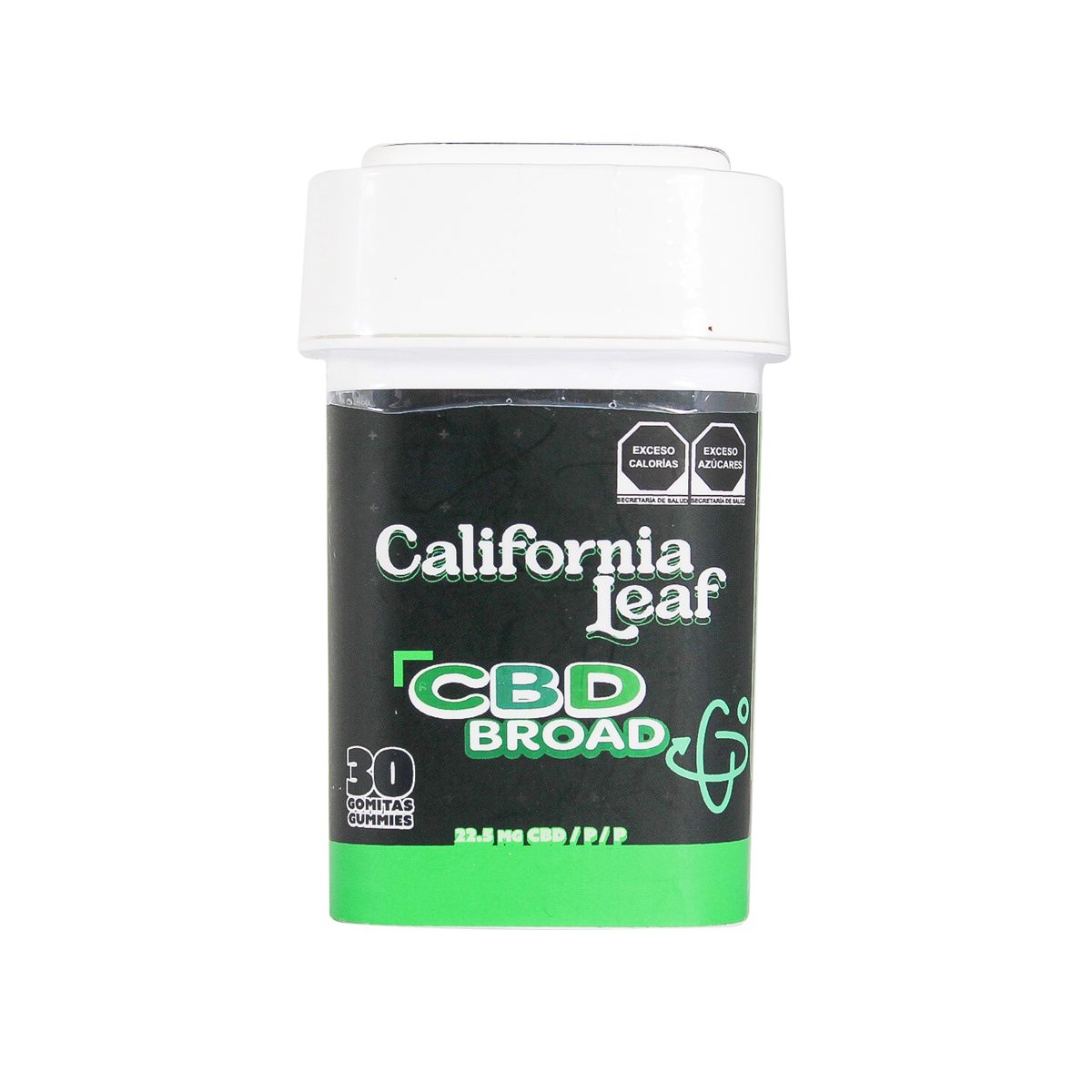 California Leaf® | Gomitas CBD Broad (Limoneno – 22.5 mg CBD Nano Broad) | 15 ó 30 piezas.