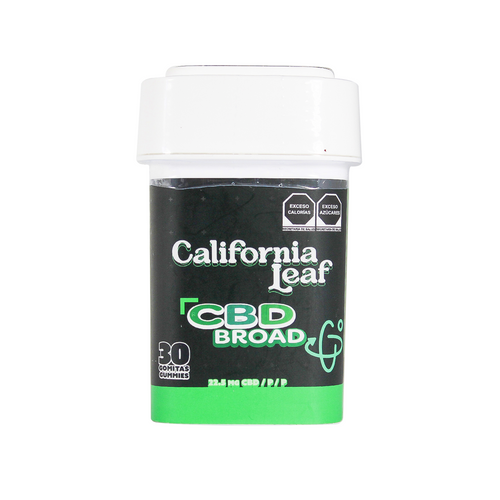 California Leaf® | Gomitas CBD Broad (Limoneno – 22.5 mg CBD Nano Broad) | 15 ó 30 piezas.