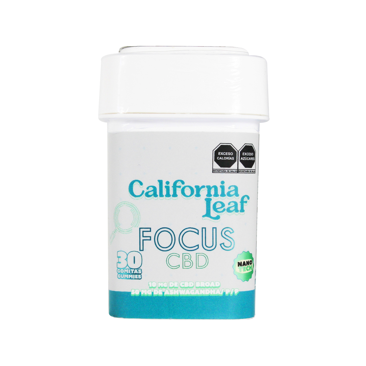 California Leaf® | Gomitas Focus CBD (Betacariofileno – 10 mg CBD Nano Broad) |15 ó 30 piezas.