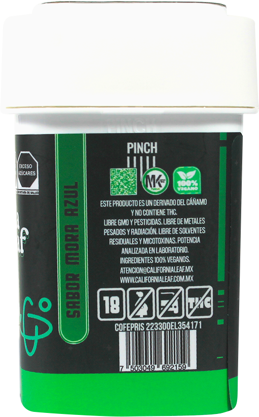 California Leaf® | Gomitas CBD Broad (Limoneno – 22.5 mg CBD Nano Broad) | 15 ó 30 piezas.