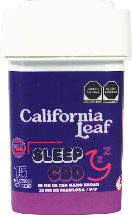 California Leaf® | Gomitas Sleep CBD (Linalool – 10 mg CBD Nano Broad) |15 ó 30 piezas.