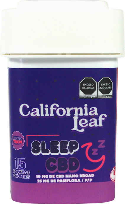 California Leaf® | Gomitas Sleep CBD (Linalool – 10 mg CBD Nano Broad) |15 ó 30 piezas.